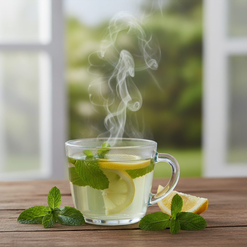 Зелёный чай с мятой